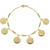 Pulseira feminina Nossa Senhora do Carmo banhada a ouro amarelo - Imagem 1