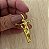 Pingente Cristo e Nossa Senhora banho de ouro amarelo - Imagem 2