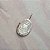 Pingente Santa Edwirges oval, material prata 925. - Imagem 1