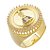 Anel Feminino Nossa Senhora Aparecida Banho Ouro Amarelo medida 14 - Imagem 1