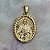 Pingente Masculino Sagrado Coração de Jesus Banho Ouro Amarelo - Imagem 1