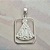 Pingente Nossa Senhora Aparecida com moldura, material prata 925. - Imagem 2