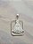 Pingente Nossa Senhora Aparecida com moldura, material prata 925. - Imagem 4