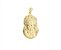 Pingente Sagrada Face Banho de Ouro Amarelo corrente masculina - Imagem 1
