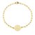 Pulseira masculina São Bento Elos banho de ouro amarelo - Imagem 1