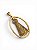 Pingente Nossa Senhora Aparecida Oval Grande com banho de ouro amarelo - Imagem 2