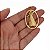 Pingente Nossa Senhora Aparecida Oval Grande com banho de ouro amarelo - Imagem 3