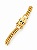 Pulseira masculina Nossa Senhora Aparecida corrente com elos e banho de ouro amarelo - Imagem 2
