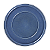JG/ 2 PRATOS RAKSTONE RASO REDONDO COM BORDA - 20,5 X 2,1 CM - LINHA EASE COR AZUL COBALTO - Imagem 1
