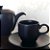 JOGO 2 XÍCARAS COM PIRES - CAFÉ EXPRESSO - PORCELANA - EMPILHÁVEL - 90 ML - COR PRETA COM TEXTURA - Imagem 1