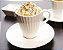 JOGO 2 XÍCARAS COM PIRES - CAFÉ / CAPUCCINO - PORCELANA COM RELEVO - 7,3 X 8,8 CM H - 200 ML - LINHA METRÓPOLIS - Imagem 1