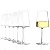 JOGO 6 TAÇAS CRISTAL VINHO BRANCO - 210 H X 85 DIAM MM - 402 ML - LINHA POWER - Imagem 4