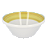 SALADEIRA PORCELANA EMPILHÁVEL - 16 X 7 CM H - 550 ML - LINHA BAHAMAS  BORDA AMARELA - Imagem 1