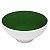 TIGELA PORCELANA COM PÉ EM 2 CORES VERDE / BRANCA - 12 X 6 CM H - 280 ML - LINHA SAMBA - Imagem 1
