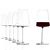 JOGO 6 TAÇAS CRISTAL VINHO TINTO / ÁGUA - 226 H X 93 DIAM MM - 520 ML - LINHA POWER - Imagem 5