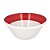 SALADEIRA PORCELANA EMPILHÁVEL - 16 X 7 CM H - 550 ML - LINHA BAHAMAS DECORAÇÃO BORDA VERMELHA - Imagem 1
