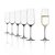 JOGO 6 TAÇAS CRISTAL CHAMPAGNE / ESPUMANTE- 200 ML - 212 H X 67,5 DIAM MM - LINHA WEINLAND - Imagem 2