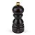MOEDOR PIMENTA EM MADEIRA COR CHOCOLATE  COM AJUSTE DE MOAGEM - 12 CM -  LINHA PARIS - Imagem 2