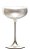 UNIDADE TAÇA CRISTAL COUPE COQUETEL / CHAMPAGNE - 147 H X 95 DIAM MM - 230 ML - COR PRATA FOSCO - Imagem 1