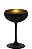 UNIDADE TAÇA CRISTAL COUPE - 230 ML - COR PRETO e DOURADO FOSCO - COQUETEL / CHAMPAGNE - 147 H X 95 DIAM MM - Imagem 1