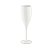 TAÇA POLICARBONATO INQUEBRÁVEL CHAMPAGNE / ESPUMANTE - 191 H - 130 ML - COR BRANCA LISA - Imagem 1