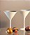 UNIDADE TAÇA CRISTAL MARTINI / COQUETEL - 172 H X 116 DIAM MM - 240 ML - PRATA e BRANCO FOSCO - Imagem 2