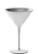 UNIDADE TAÇA CRISTAL MARTINI / COQUETEL - 172 H X 116 DIAM MM - 240 ML - PRATA e BRANCO FOSCO - Imagem 1