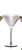 UNIDADE TAÇA CRISTAL MARTINI / COQUETEL - 172 H X 116 DIAM MM - 240 ML - PRATA FOSCO - LINHA ELEMENTS - Imagem 3