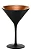 UNIDADE TAÇA CRISTAL MARTINI / COQUETEL - 172 H X 116 DIAM MM - 240 ML - PRETO e BRONZE FOSCO - Imagem 1