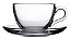 XÍCARA COM PIRES VIDRO CAPPUCINO / CHÁ 64 H X 116 DIAM MM - 238 ML - LINHA BASIC - Imagem 2