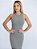 VESTIDO CANELADO CINZA - Imagem 1