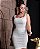 VESTIDO REGATA BRILHO Off white com dourado - Imagem 2