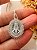 Colar Nossa Senhora oval borda cravejada - Imagem 2