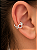 Brinco piercing fake círculos vazado - Imagem 1