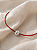 Pulseira personalizada inicial fio acetinado vermelho (pulseira da sorte) - Imagem 1