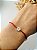 Pulseira personalizada inicial fio acetinado vermelho (pulseira da sorte) - Imagem 2