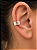 Brinco piercing fake 3 fileiras lisas - Imagem 1