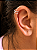 Brinco fake 2 fios liso pequeno - Imagem 1