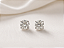 Brinco Moissanite ponto de luz facetado cristal 6mm - Imagem 3