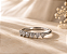 Anel aparador Moissanite 6 corações - Imagem 2