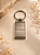 Chaveiro personalizado retangular em aço premium foto ou logo - Imagem 2