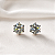 Brinco Moissanite ponto de luz cristal 8mm - Imagem 3