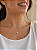 Colar Moissanite ponto de luz redondo 6mm - Imagem 2