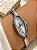 Bracelete Relógio Vintage Oval Branco Hipoalergênico - Imagem 1