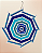 Arte Geométrica Azul e Branco - Imagem 2