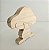 Cogumelo em Pinus 12x12x2cm - Imagem 2