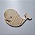 Baleia em Pinus 15x10x1,5cm - Imagem 1