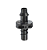 Conector União Dentado 4x7 Dentado/Rosca -100 Unidades- Netafim - Imagem 1
