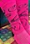 Meia DESENHOS DE SEX SHOP - rosa neon com preto - Imagem 1