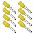 Conector Tubular Pré-Isolado para Cabo 1mm² – Ilhós Amarelo E1008 - Imagem 1